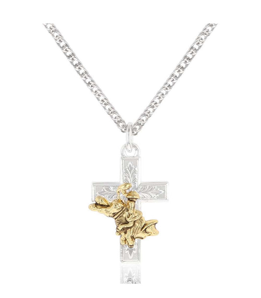 Bullrider Cross Necklace