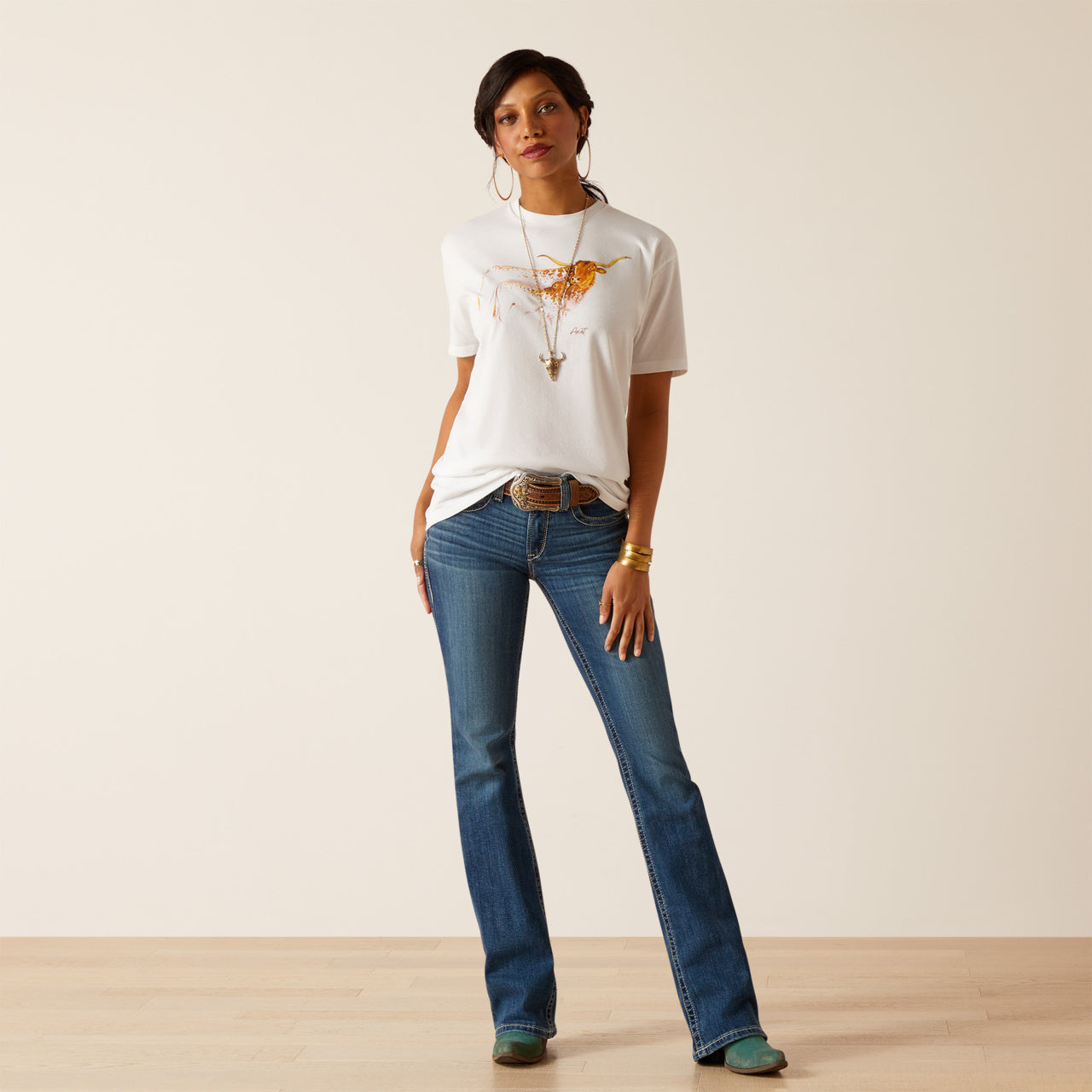 Ariat Maternal Cow Tee (1435)