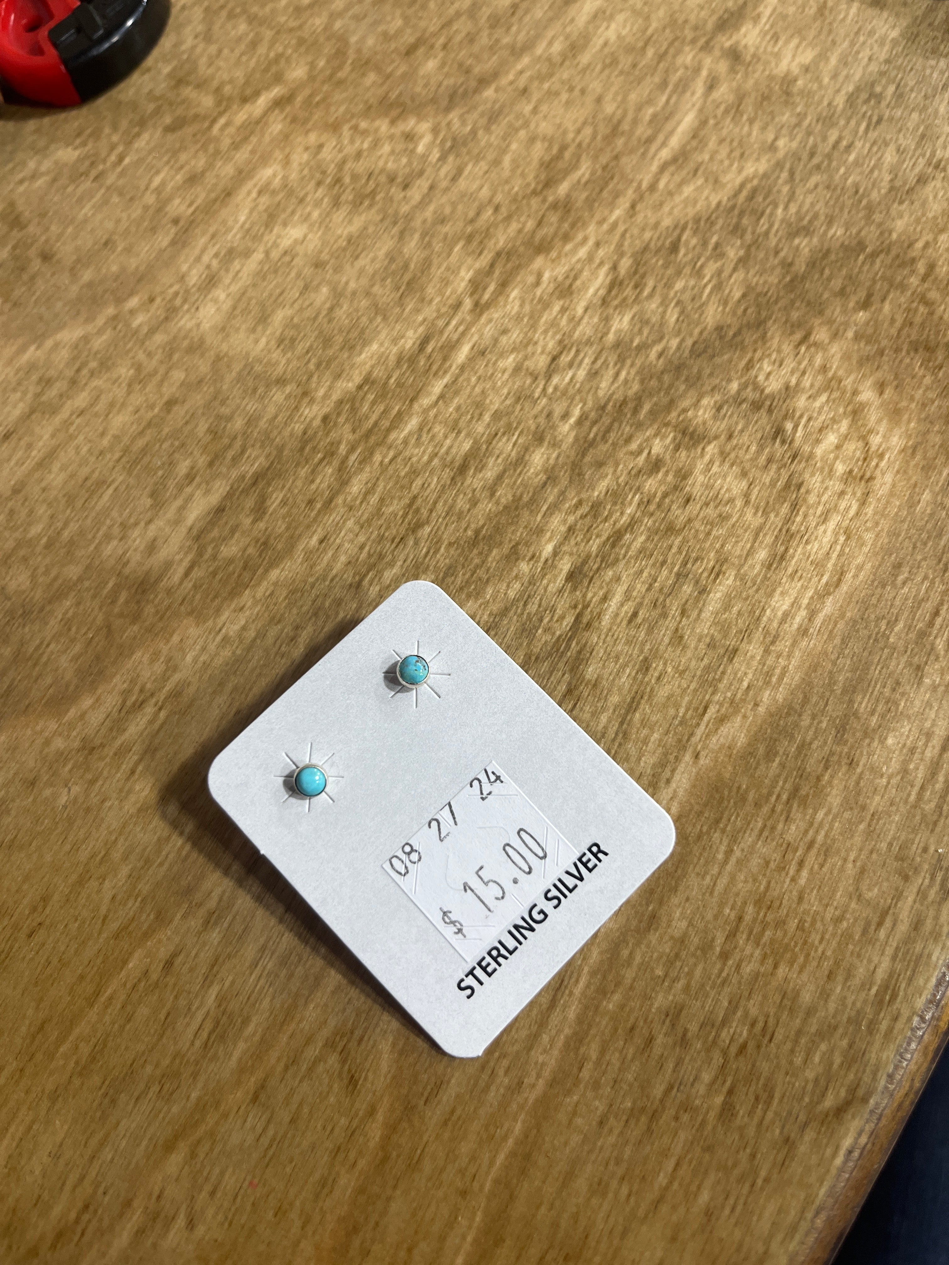 Tiny Turquoise Studs