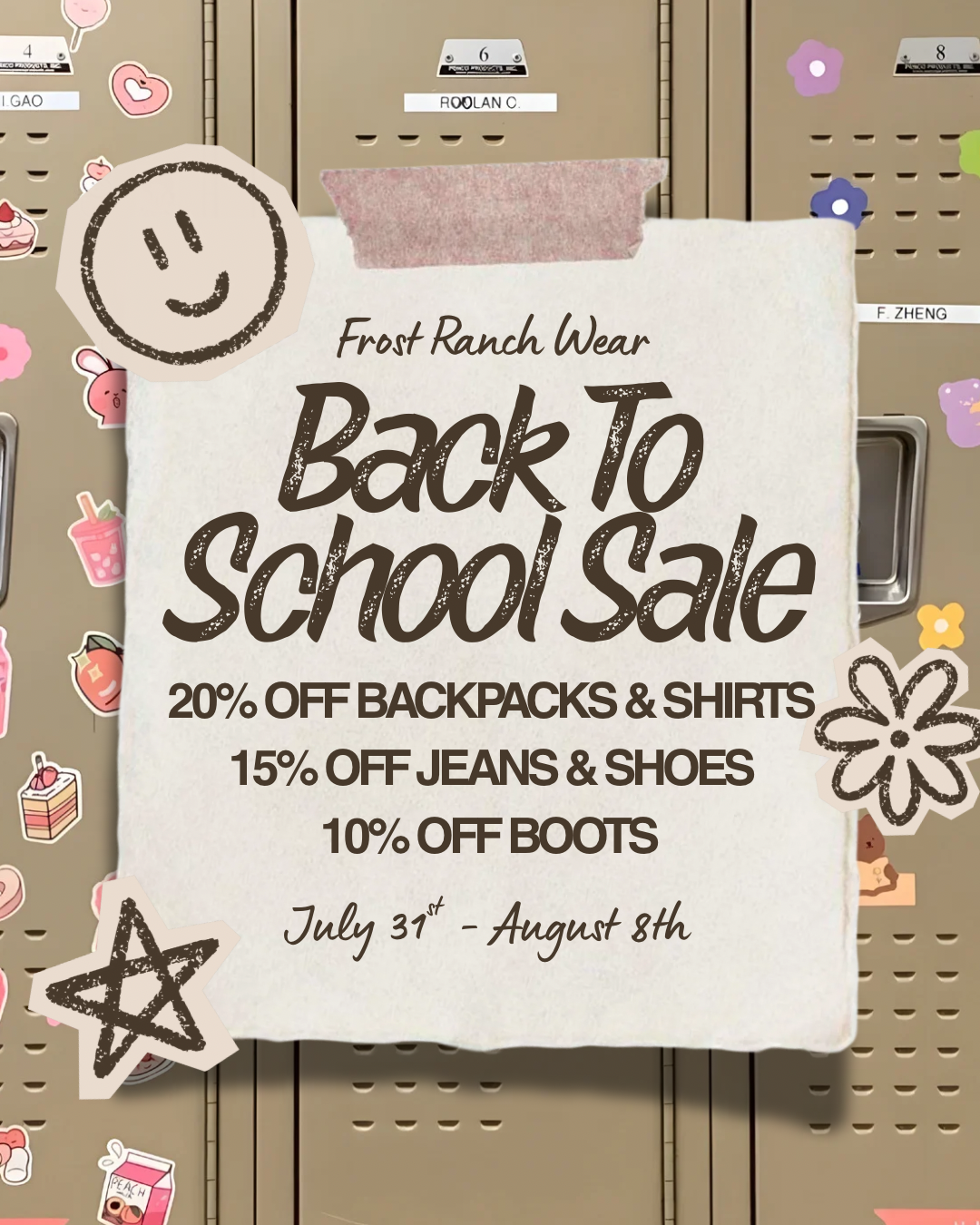 Birthday sale flyer