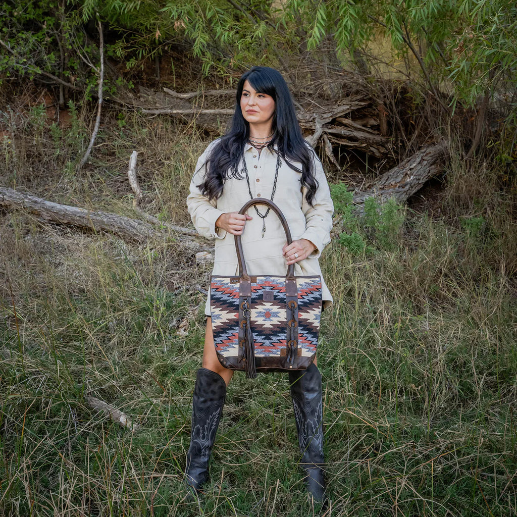 Guadalupe Serape Palomino Tote
