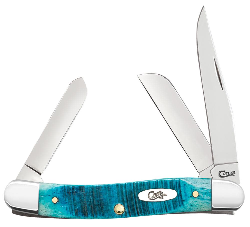 Sawcut Jig Caribbean Blue Bone Medium Stockman (25597)