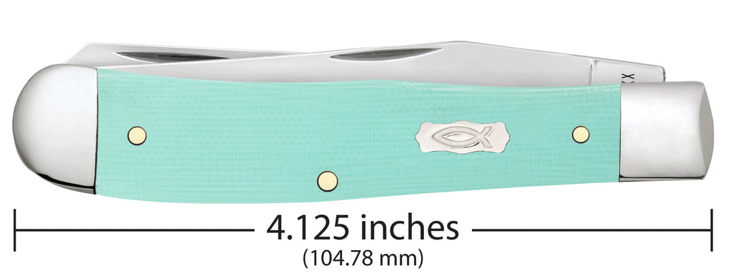 Smooth Seafoam Green G-10 Trapper (18100)