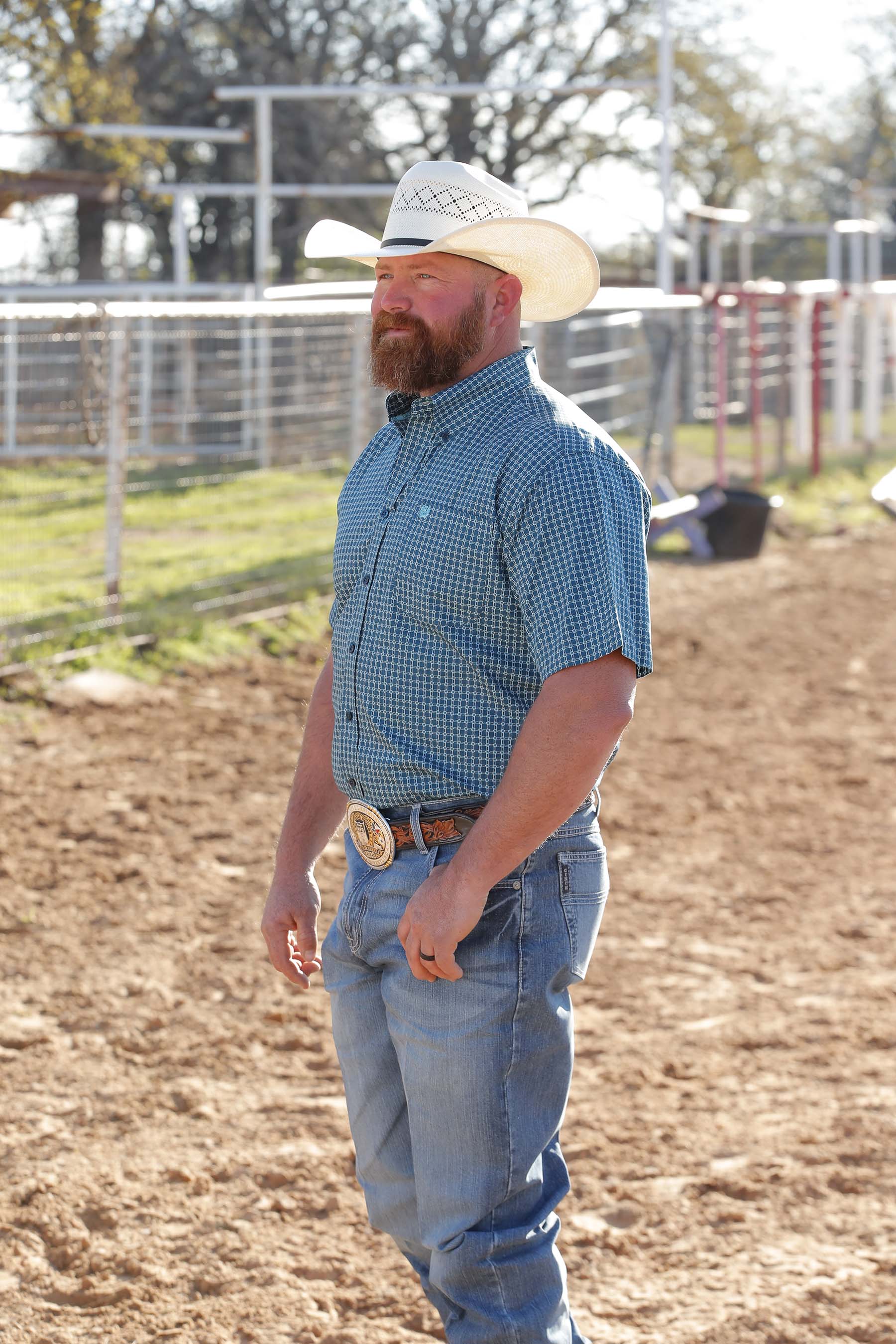 Cinch Navy Squared SS Shirt (1478)