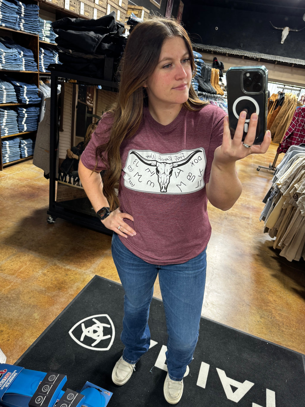 Frost Ranch Wear Longhorn Tee