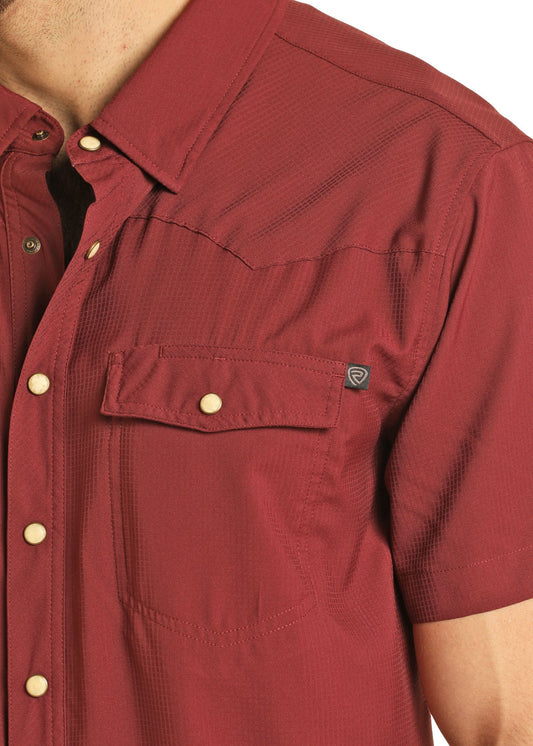 Men’s Maroon SS Shirt (6797)