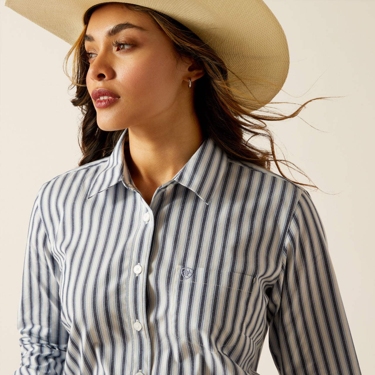 Women’s Wrinkle Resistant Baja Stripe Shirt (1333)