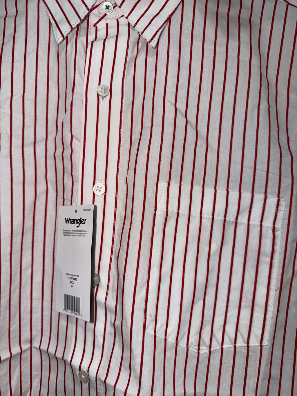 Wrangler® X Cody Johnson Long Sleeve Shirt - Classic Fit - Buttons - White - 112374485