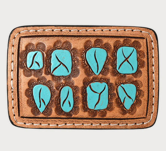 Turquoise Leather Buckle