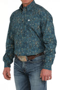 Cinch Men’s Blue Paisley Shirt (5888)