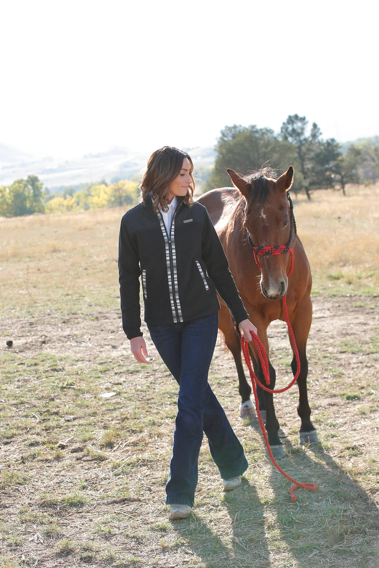 Women’s Black Fleece Jacket (8001)