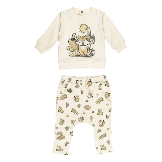 Little Fox Sweatshirt & Jogger Set