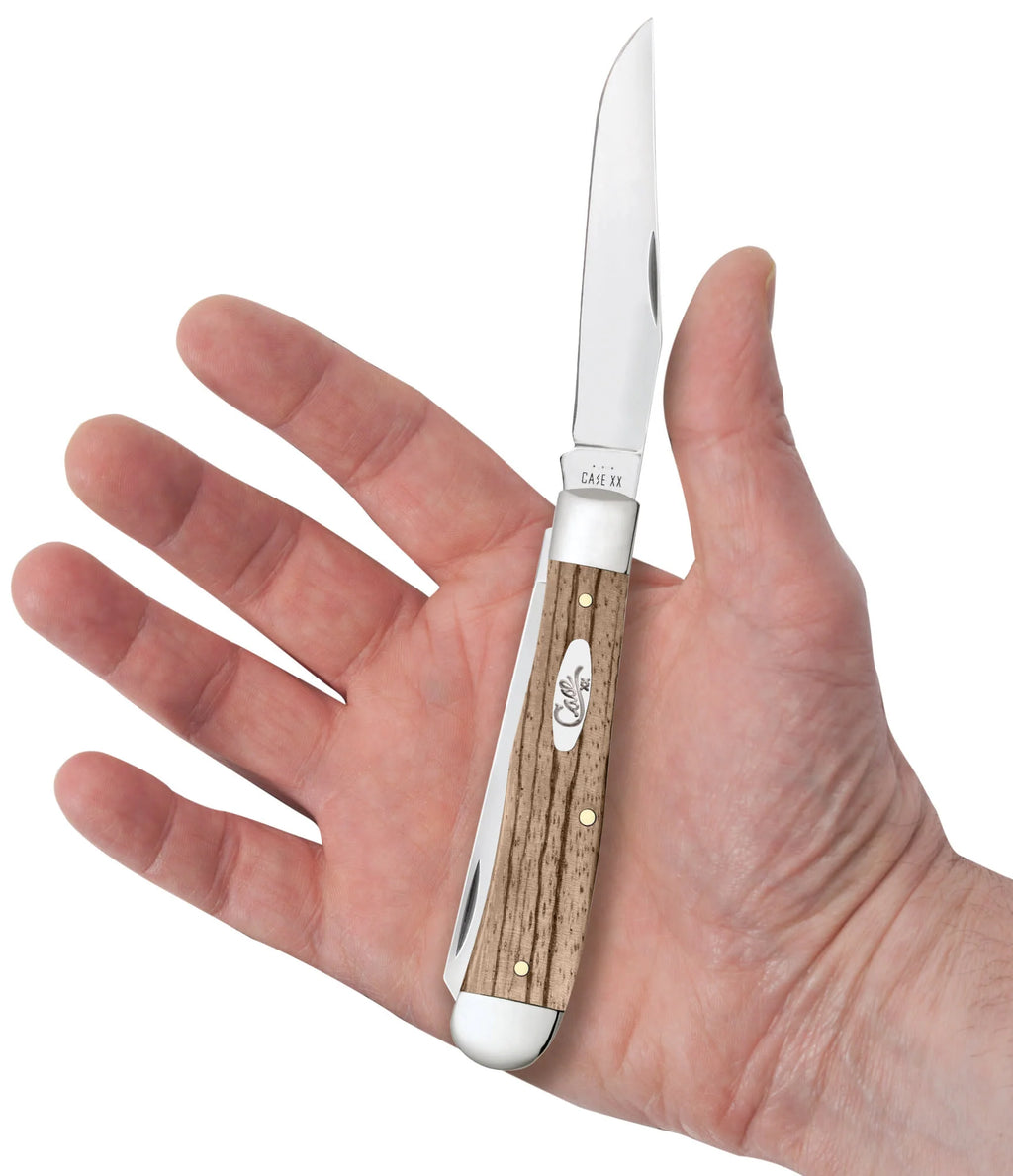 Smooth Natural Zebrawood Trapper (25141)