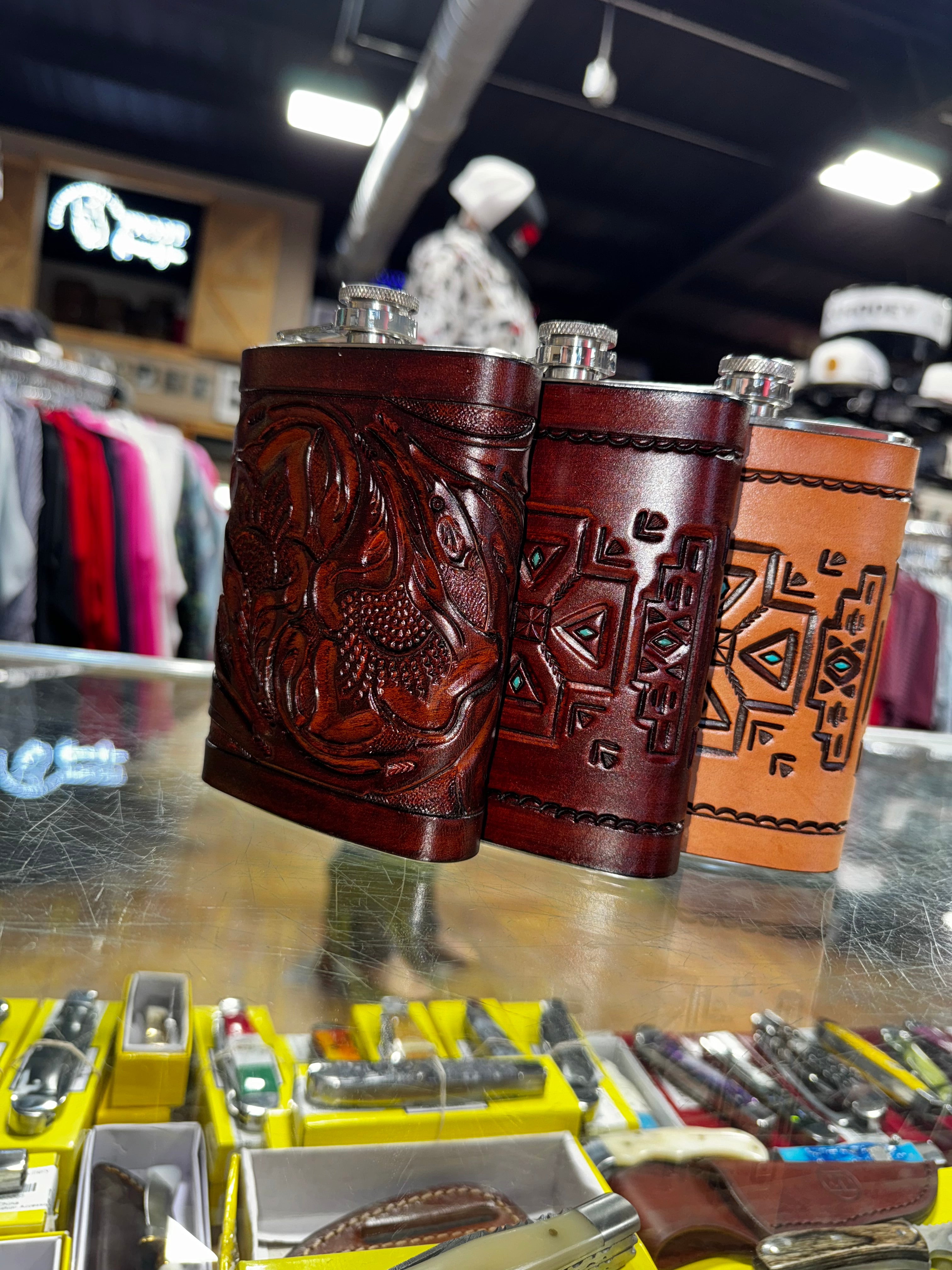 Leather Flasks