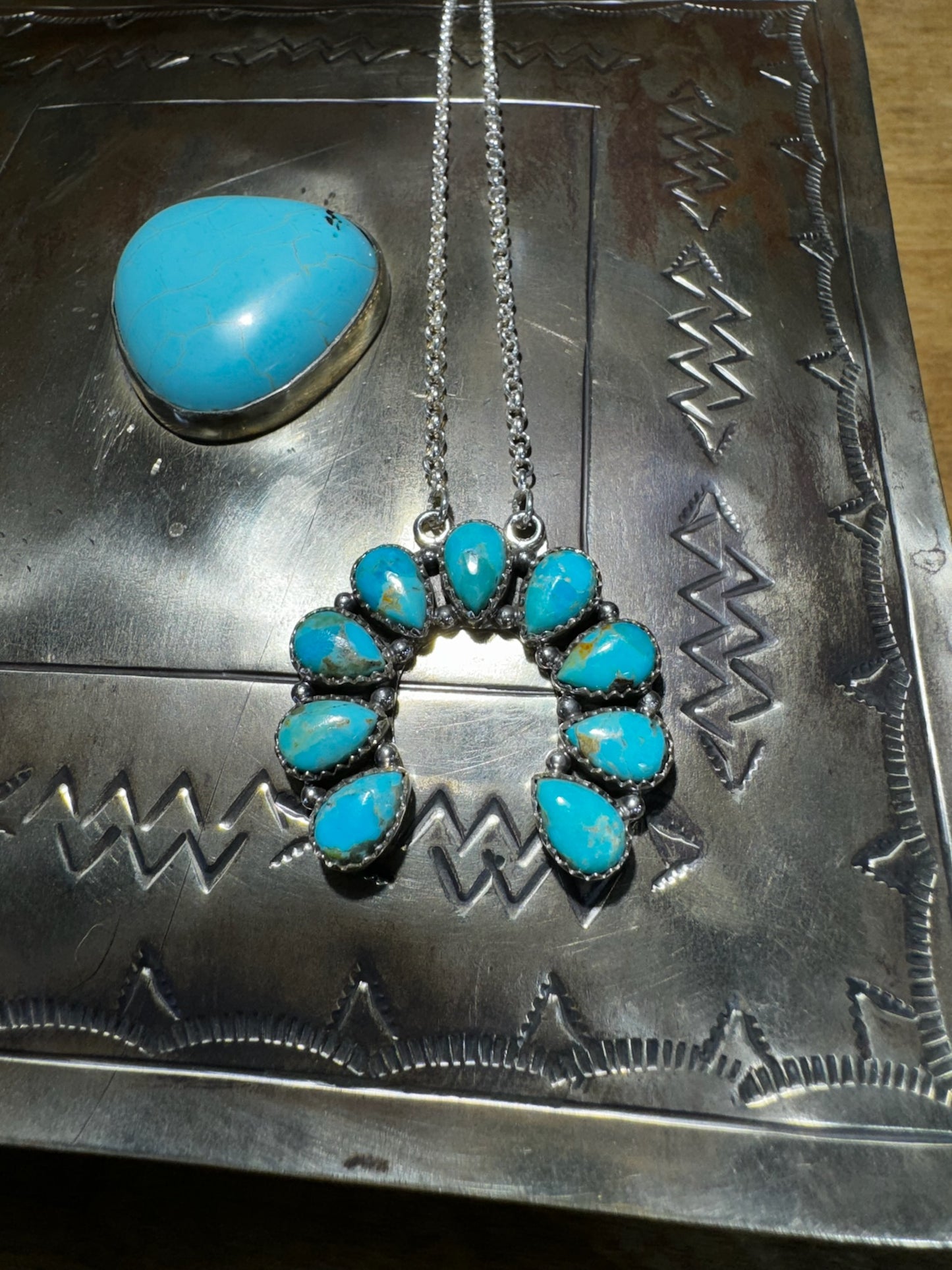 Mini Blossom Turquoise Necklace