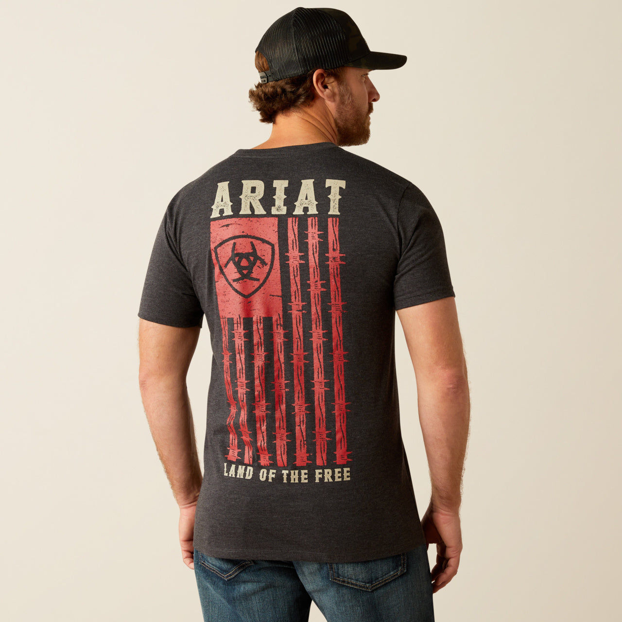 Ariat Barbed Wire Flag Tee