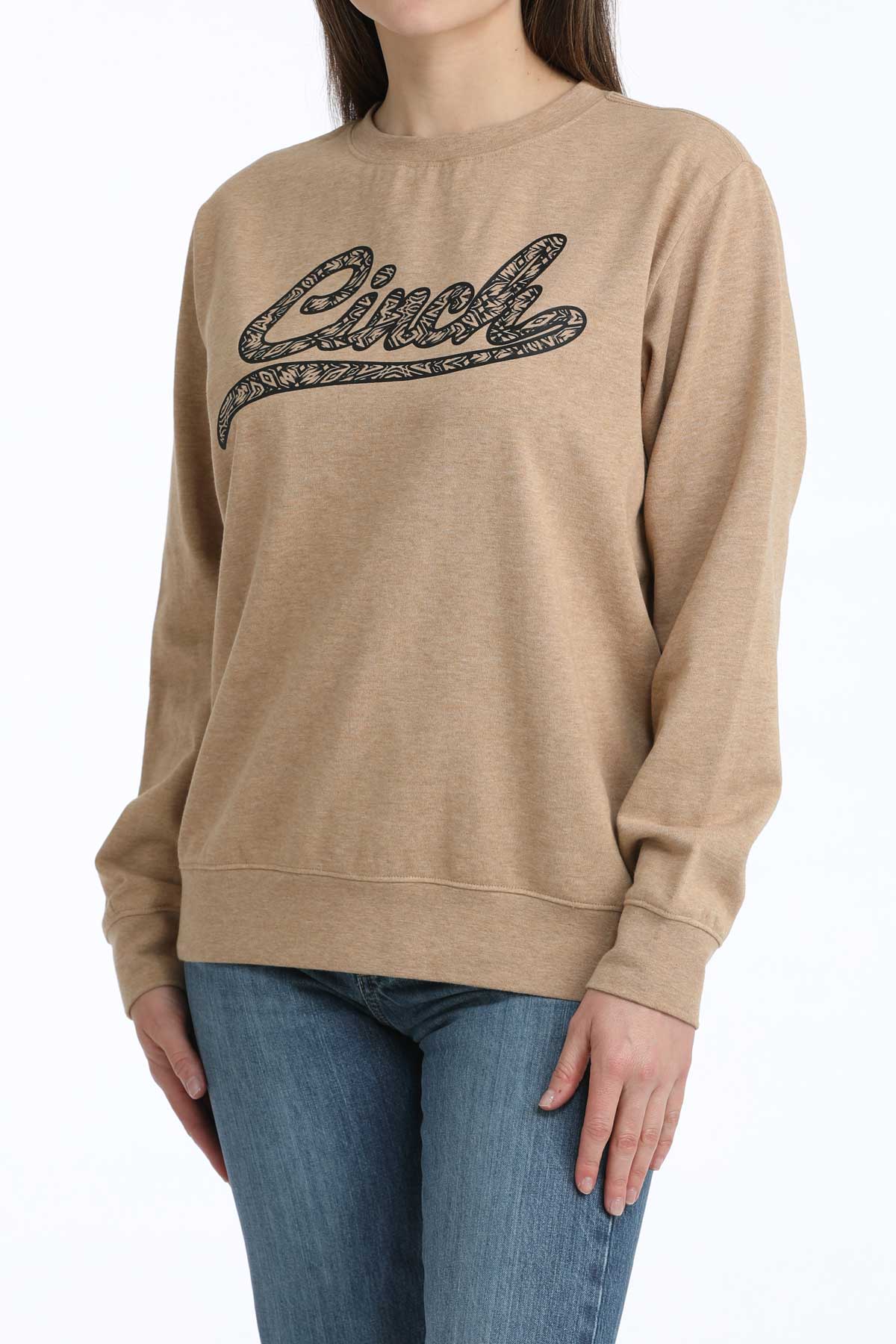 Women’s Cinch Heather Brown Sweatshirt