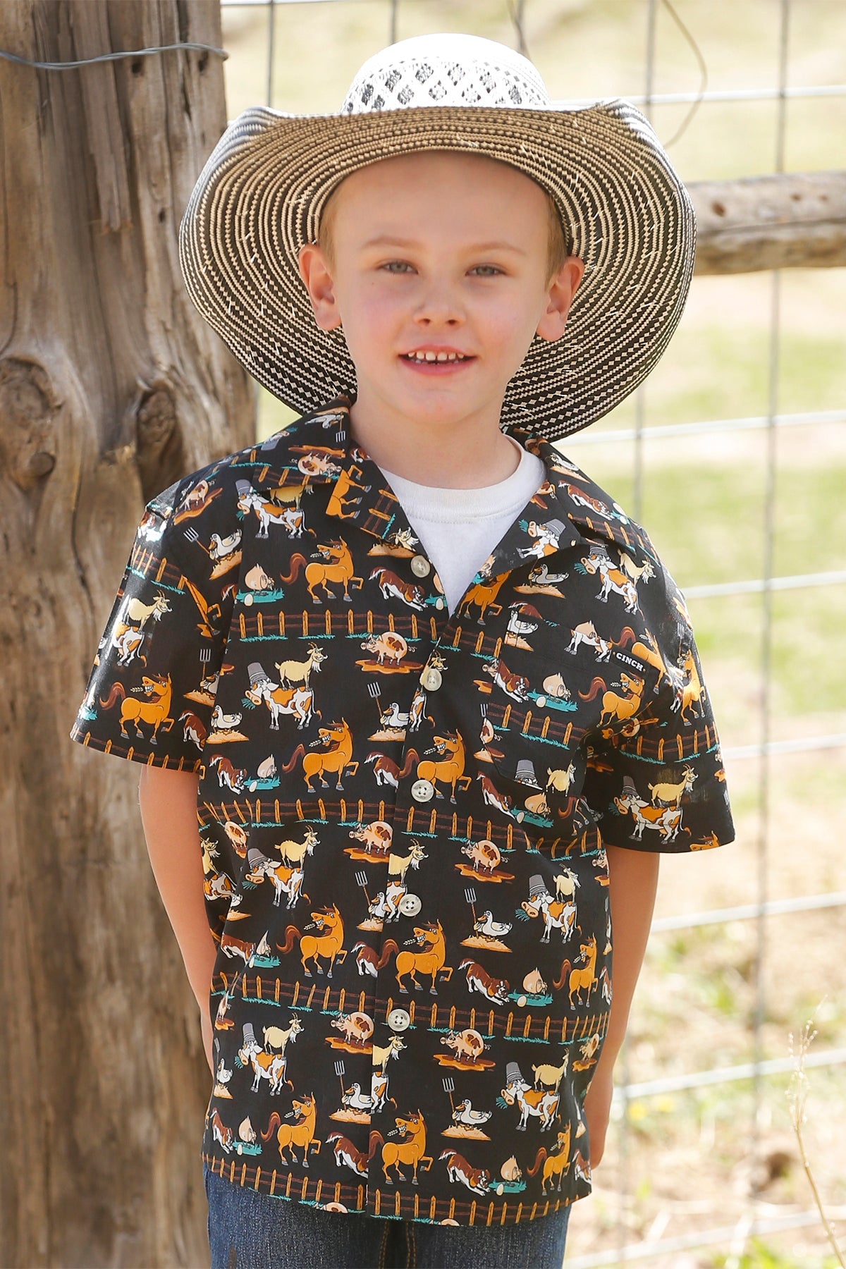 Boy’s Camping Short Sleeve Shirt (0003)