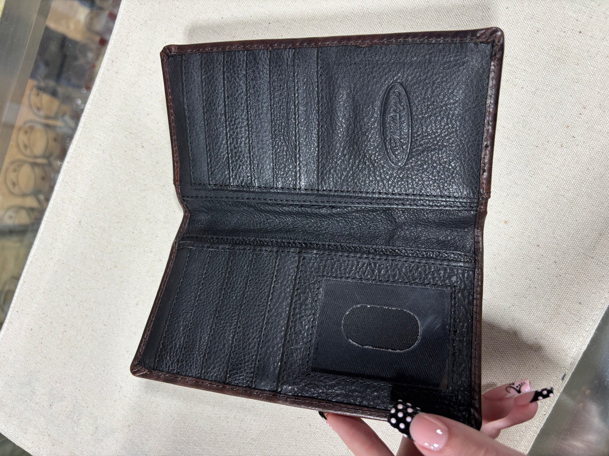 Challenger Praying Cowboy Leather Wallets