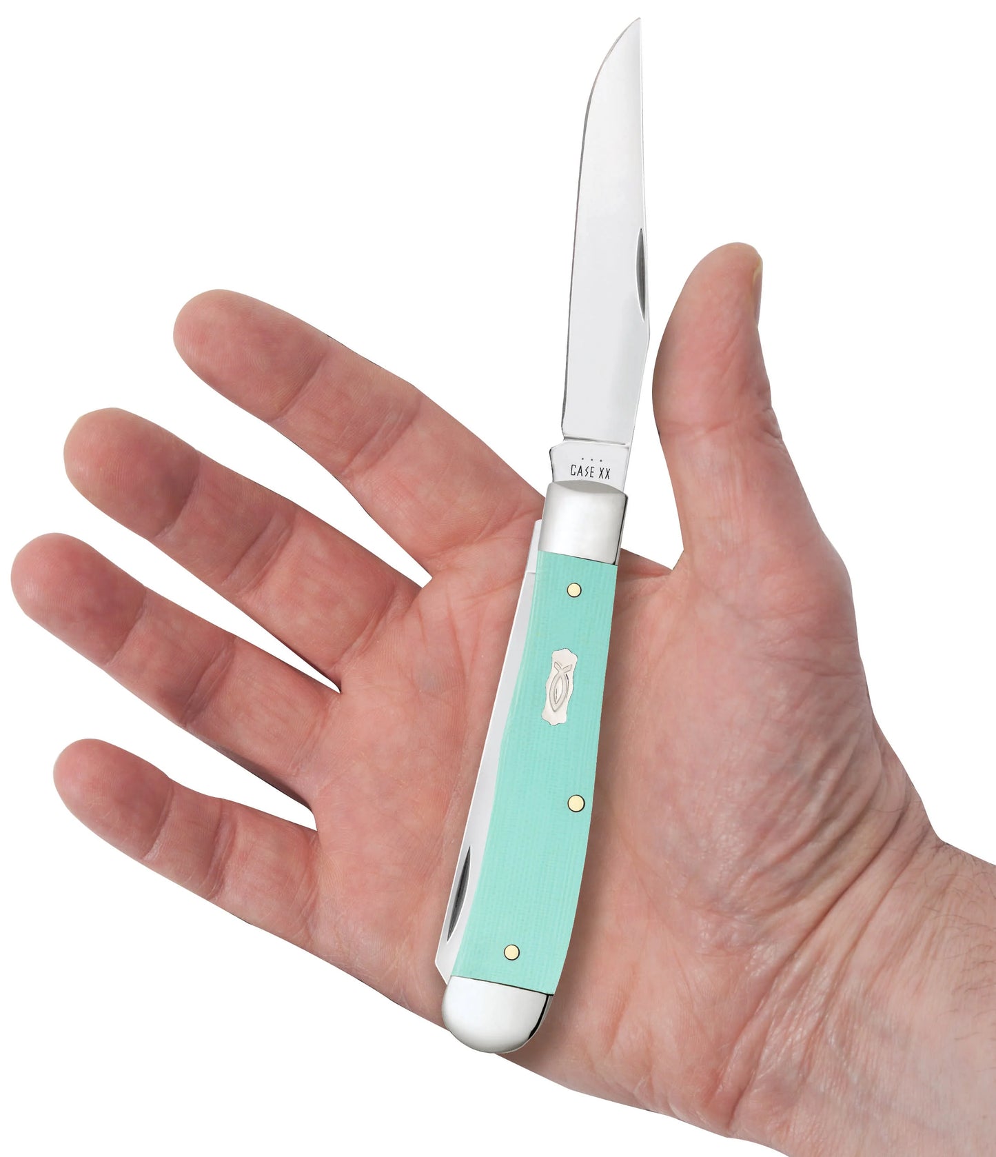 Smooth Seafoam Green G-10 Trapper (18100)