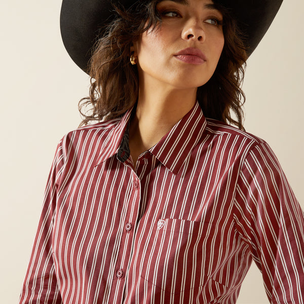 Women’s Kirby Cabernet Stripe Shirt (2540)