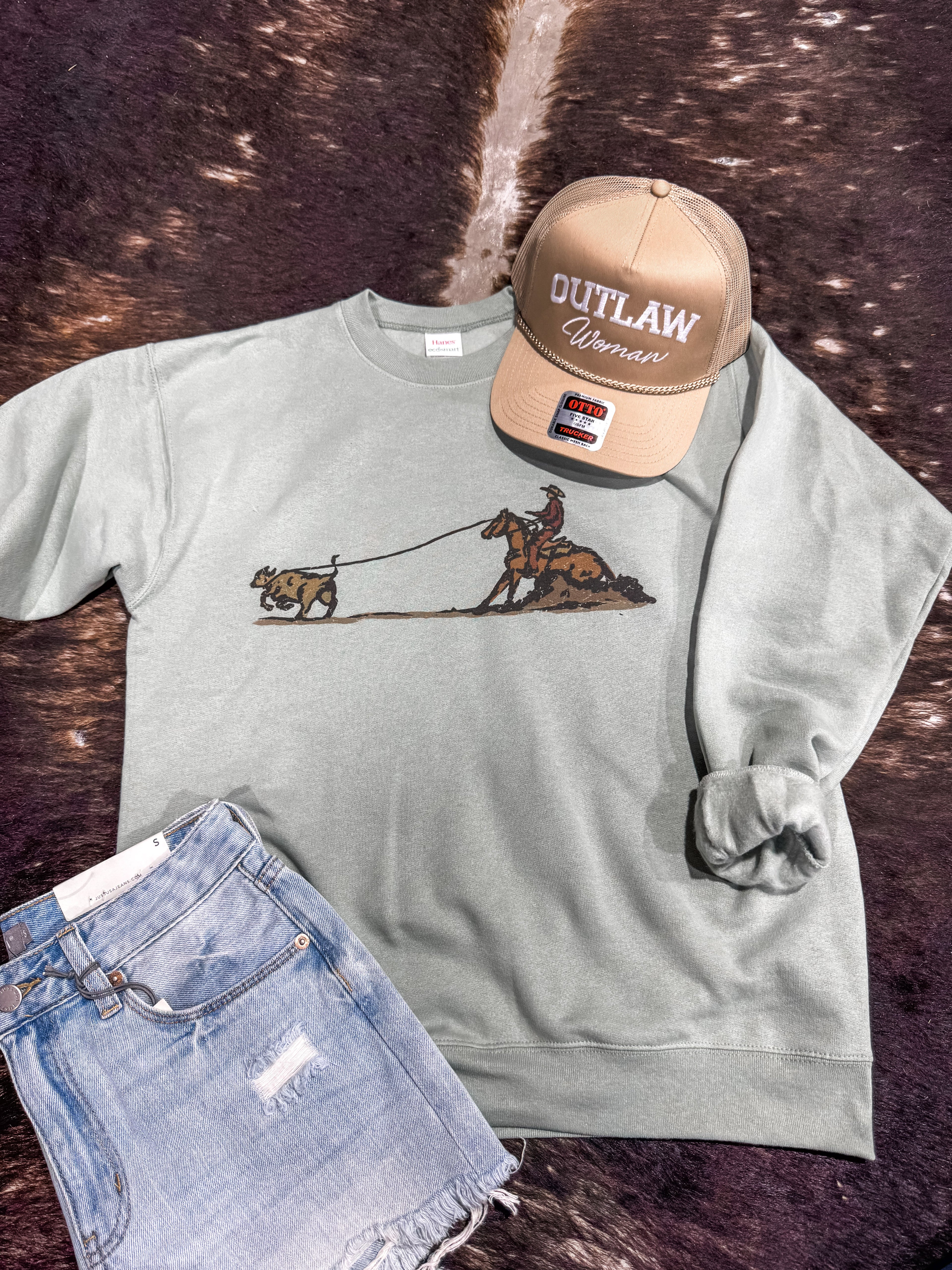 Fall Ranch Roper Sweatshirt