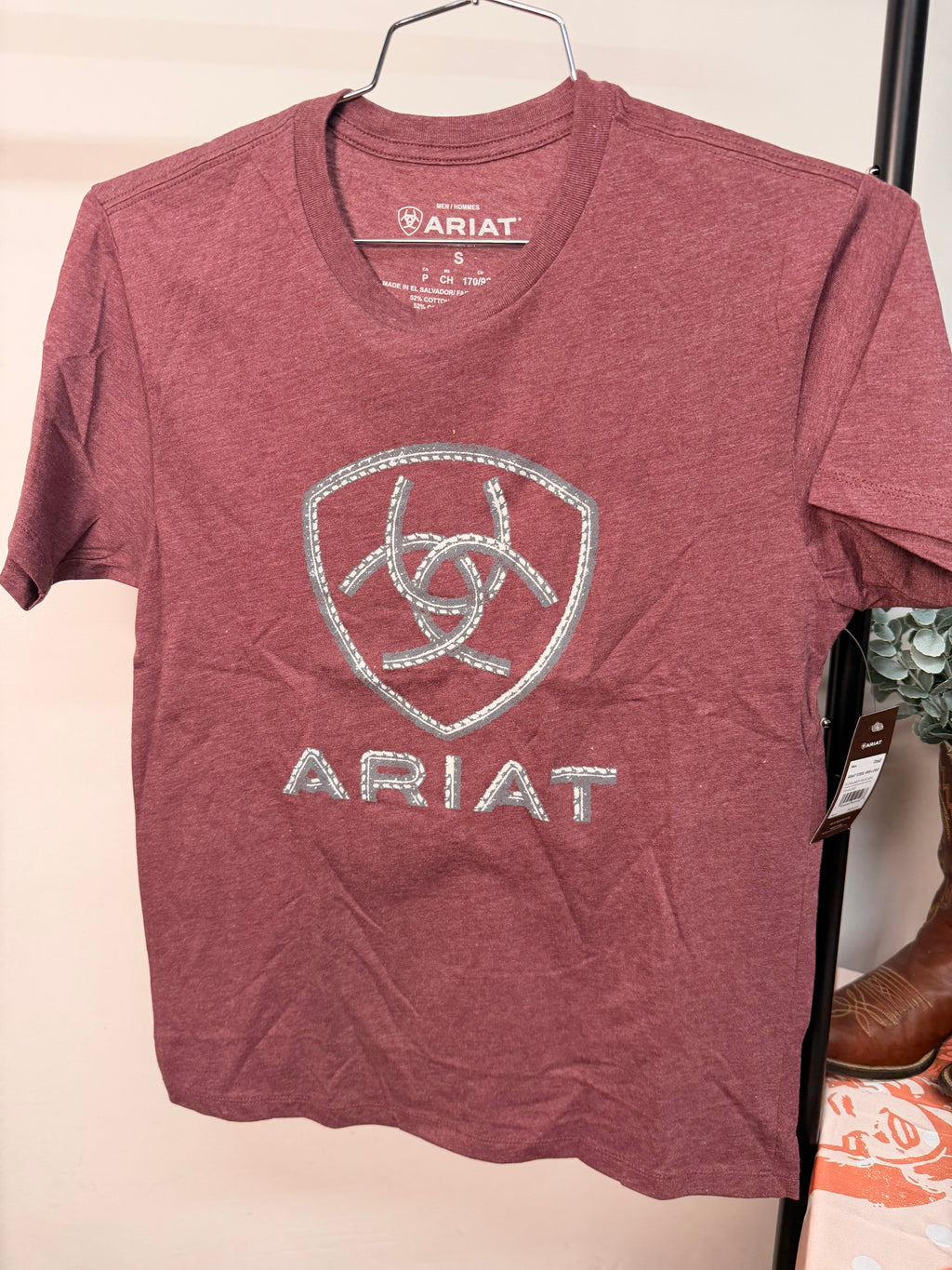 Ariat Shield Men’s Maroon Shirt