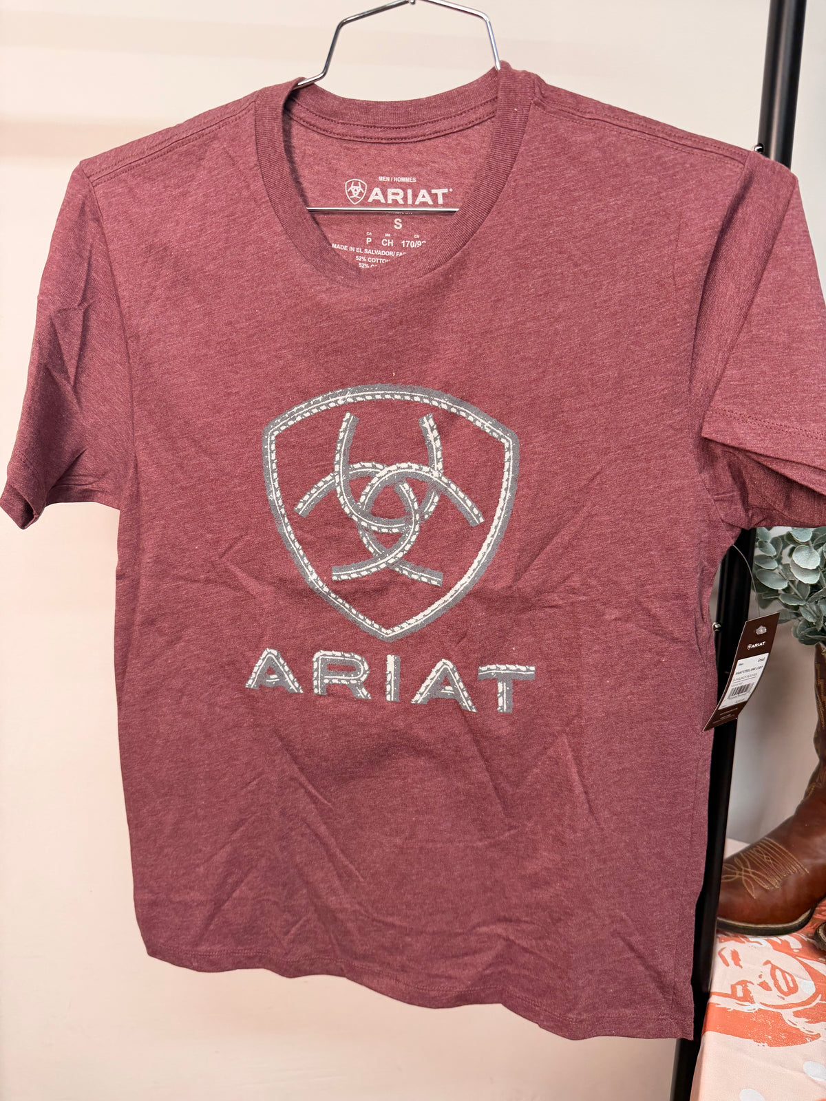 Ariat Shield Men’s Maroon Shirt