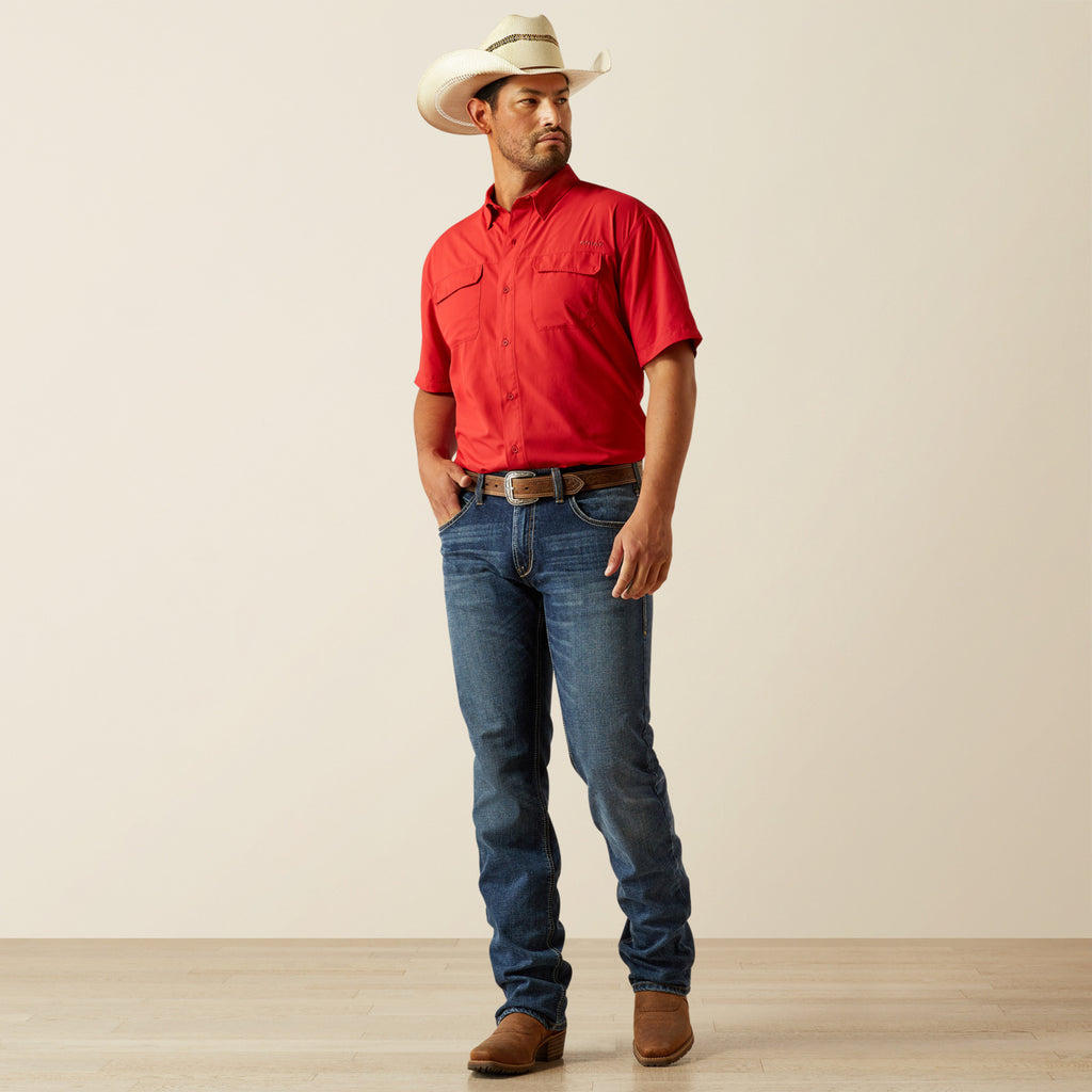 Men’s Ariat Red VentTek SS