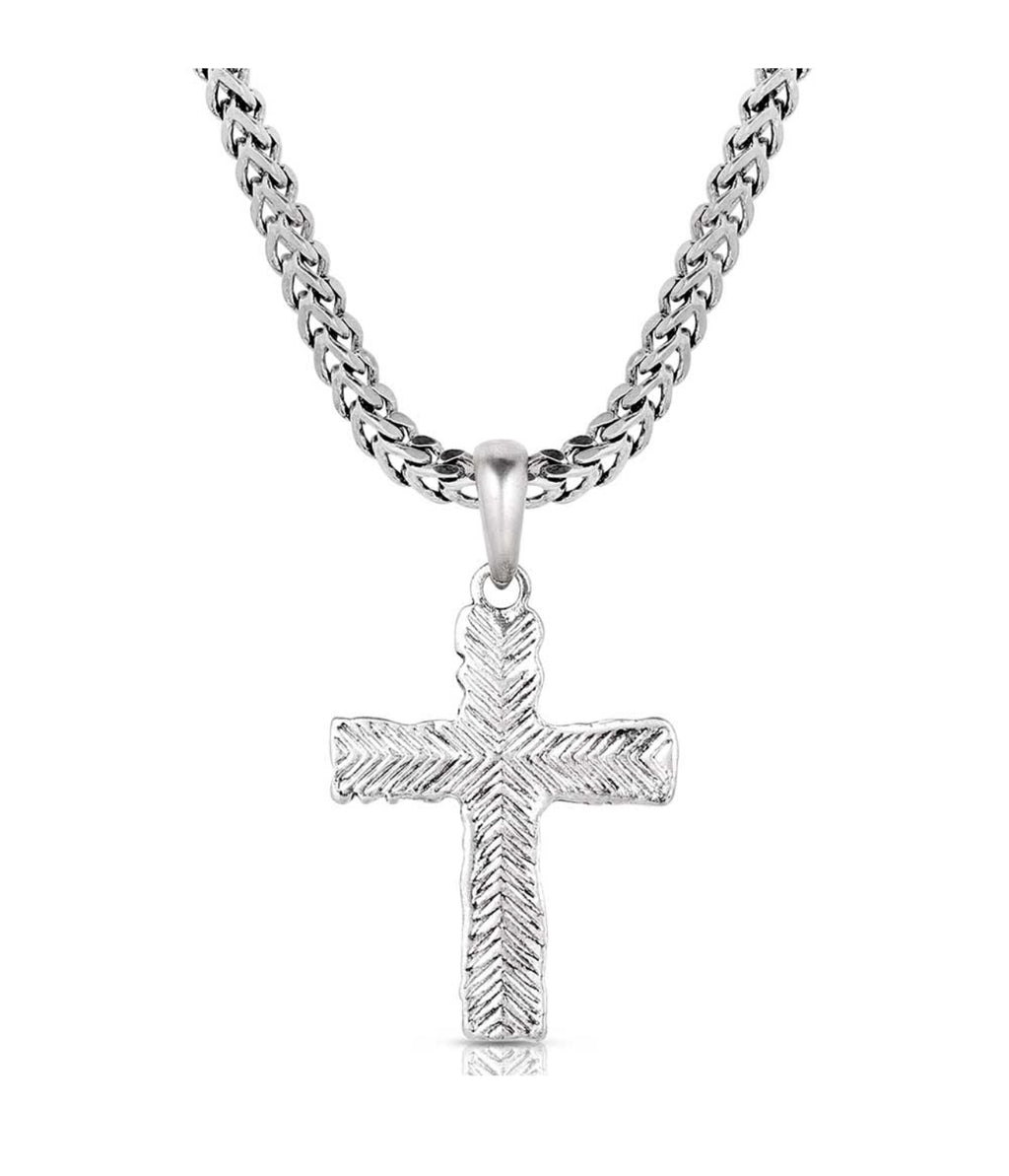 Roughstock Cross Necklace