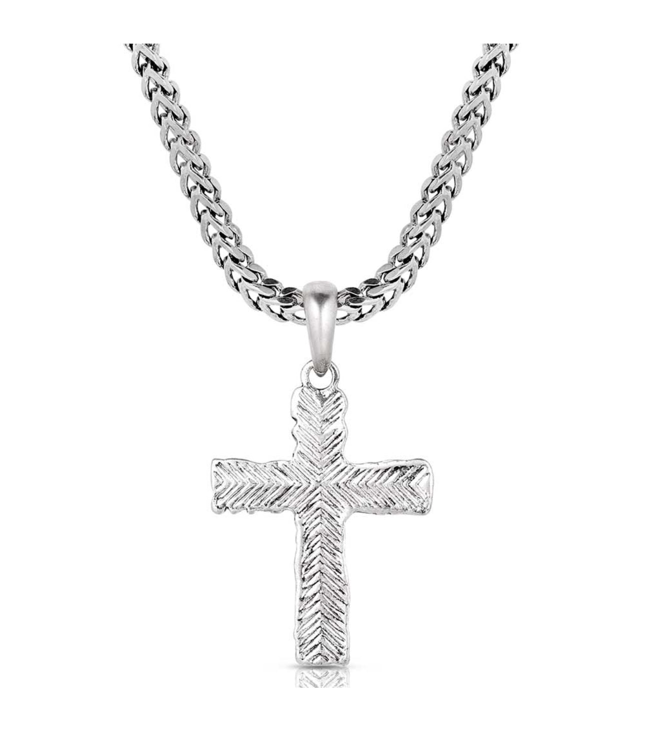 Roughstock Cross Necklace