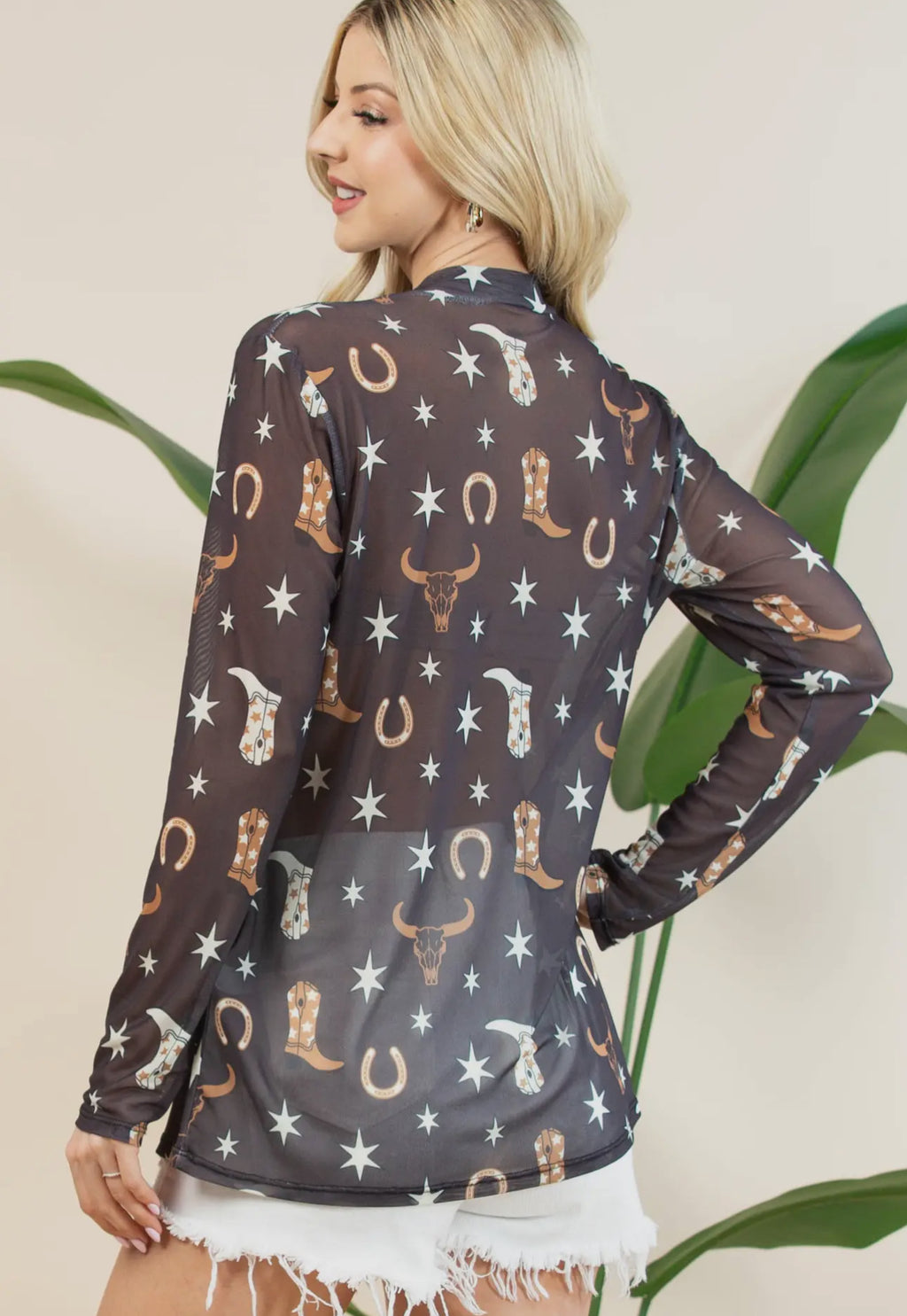 Starry Night Mesh Top