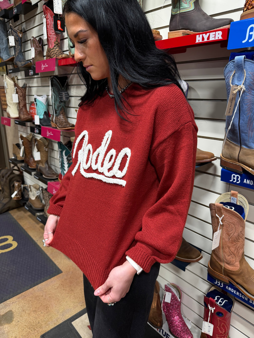 Rodeo Red Sweater