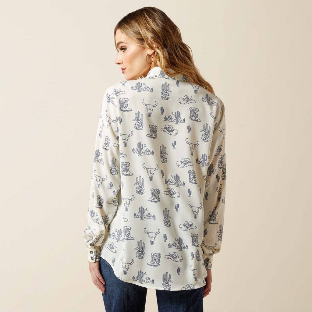 Deserted Print LS Shirt (5832)