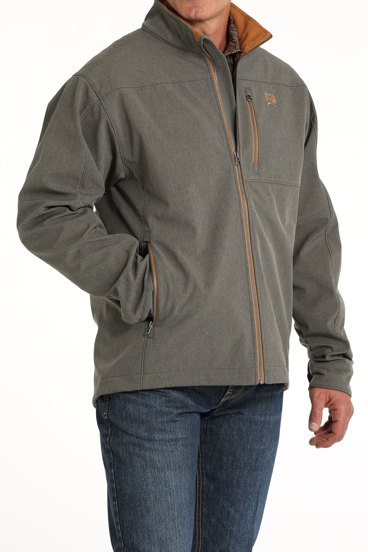 Cinch Grey/ Brown Jacket (3006)