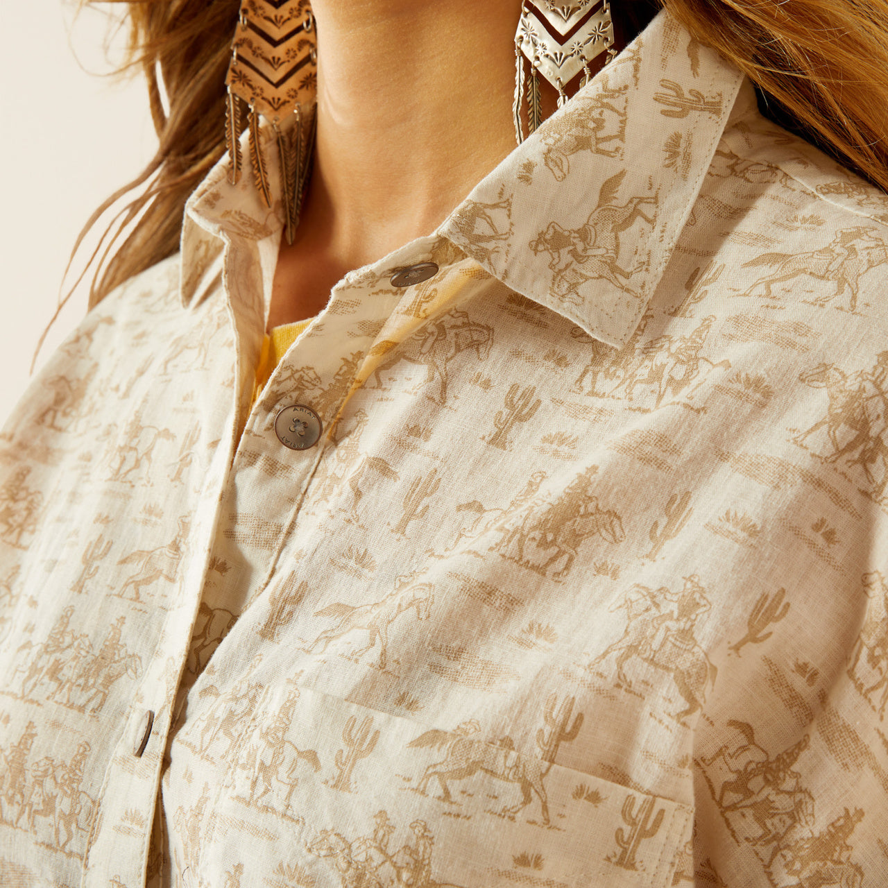 Poppy Summer Overshirt Shirt in Comic Toile