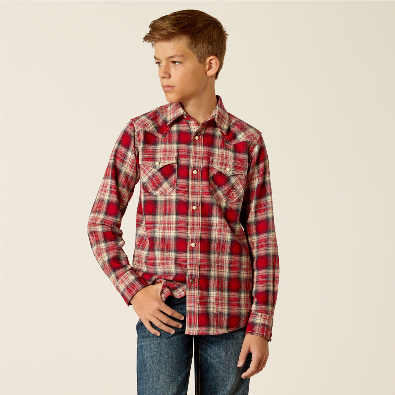Boys Herschel Retro Snap Shirt(2635)