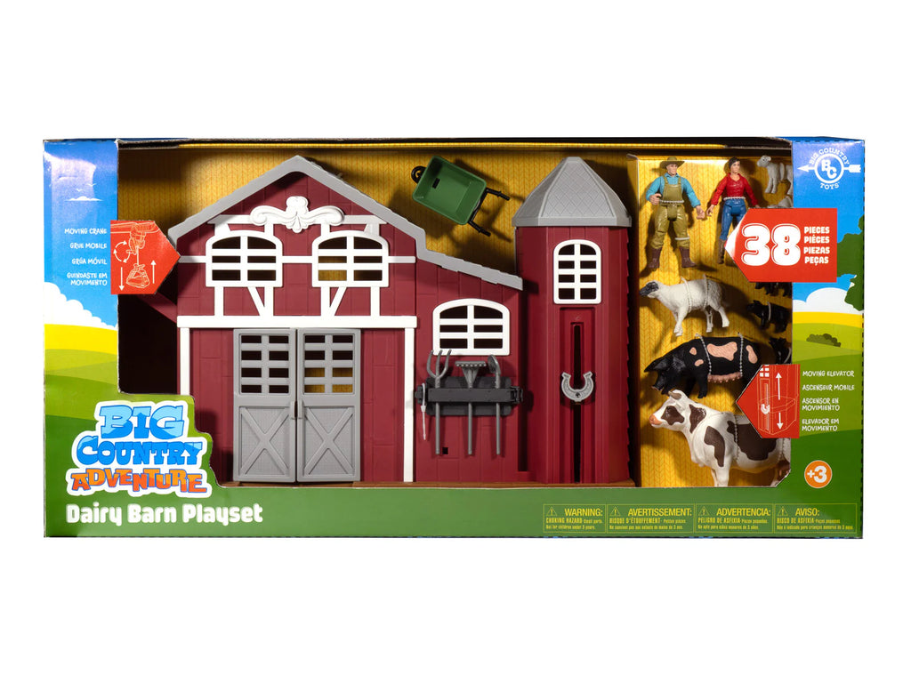 38-Piece Dairy Barn Playset
