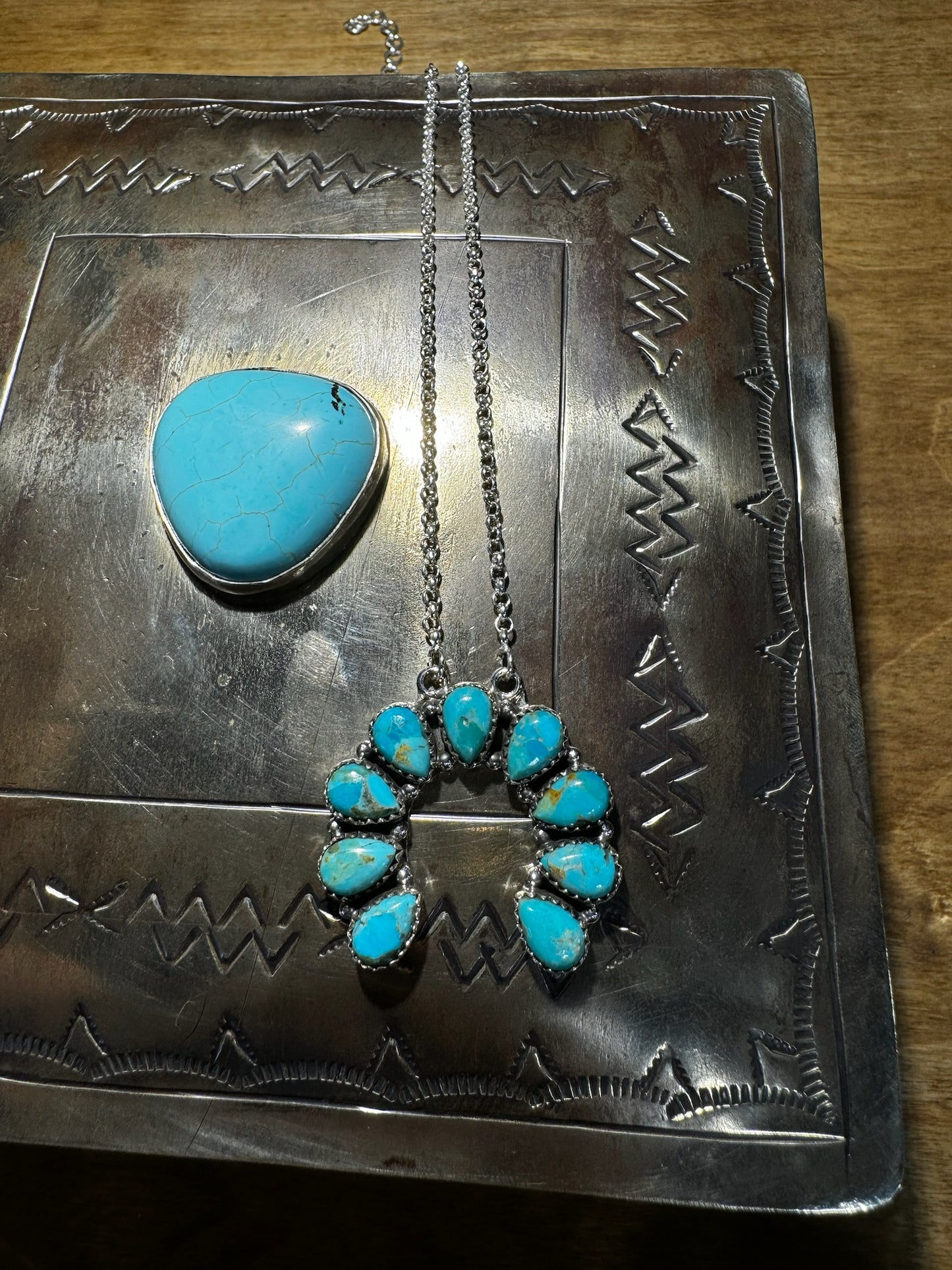 Mini Blossom Turquoise Necklace