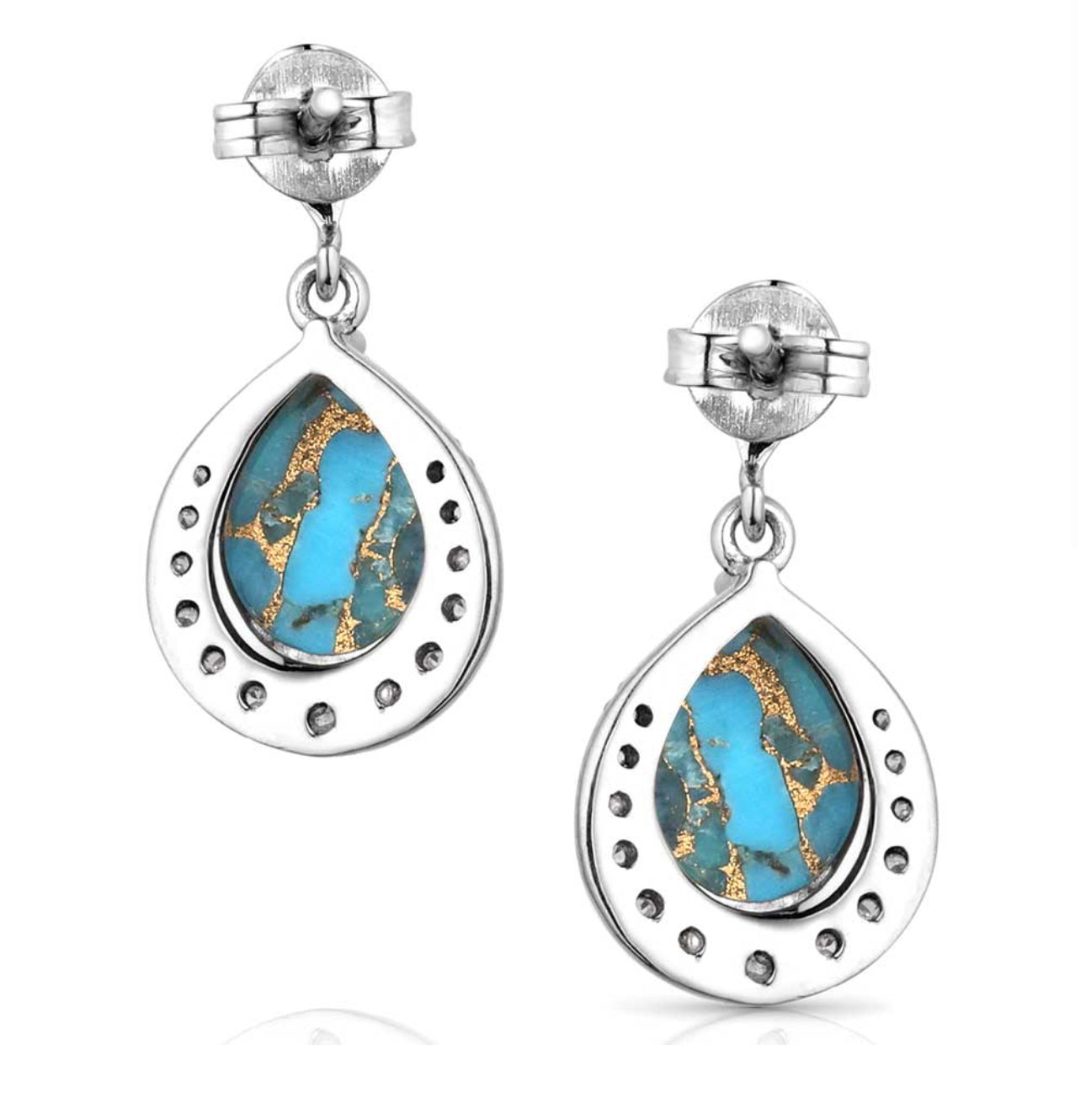 Blue Rivers Turquoise Earrings