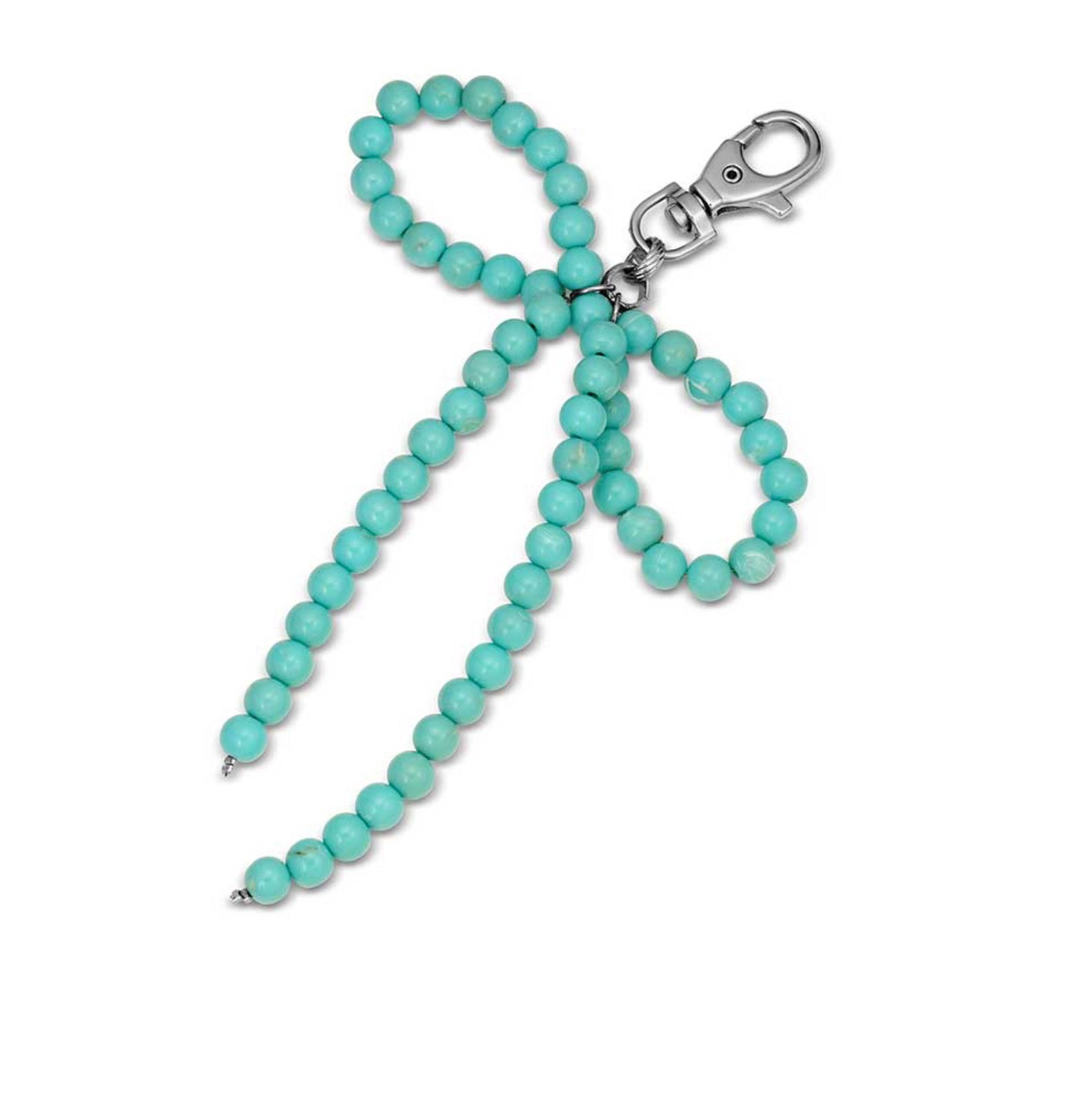 Turquoise Bow Bag Charm