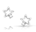 Single Star Crystal Earrings (ER5798)