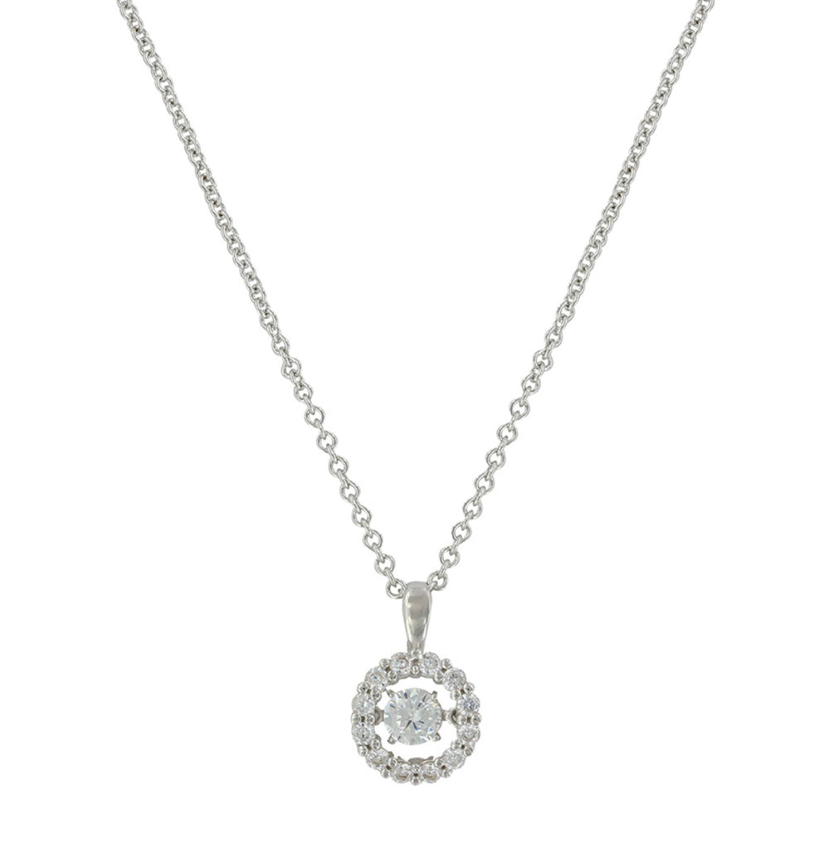 Dancing Halo Circle Necklace