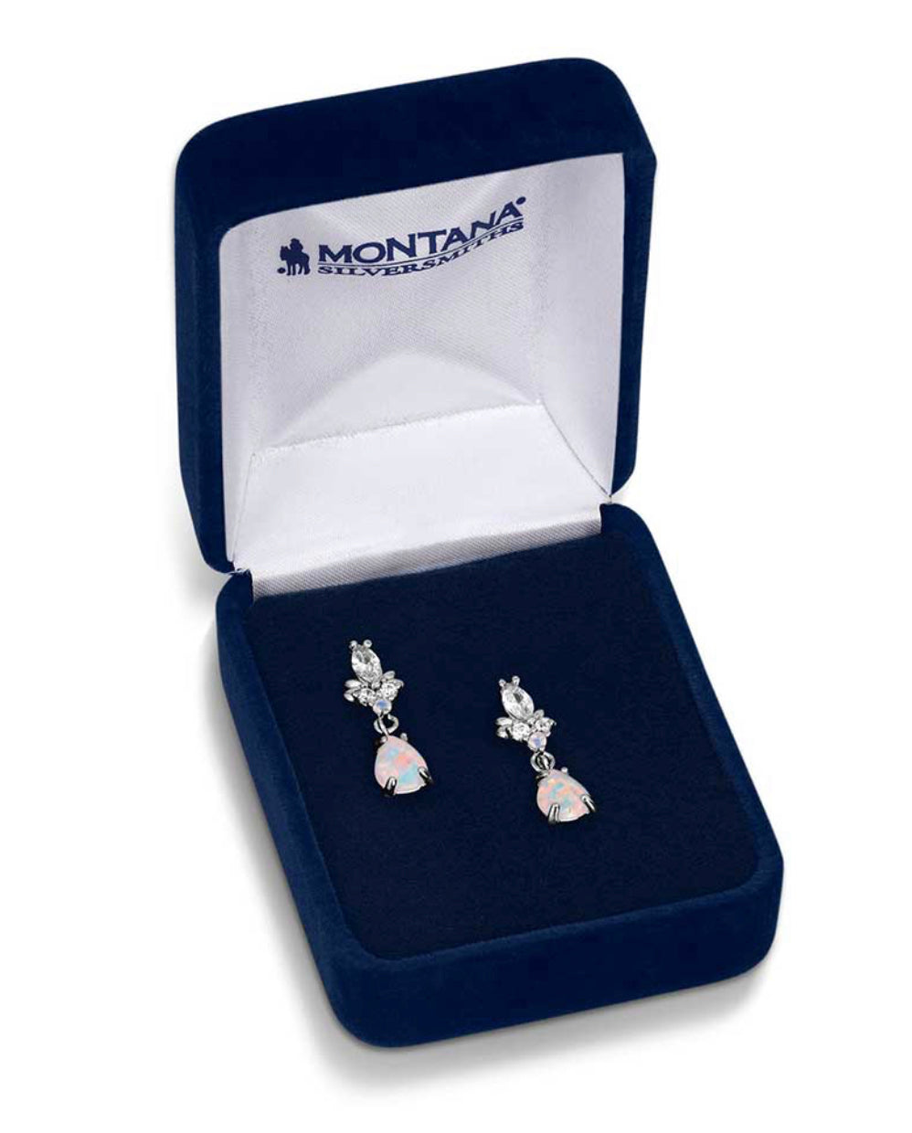 Elegant Harmony White Opal Earrings (ER5772)