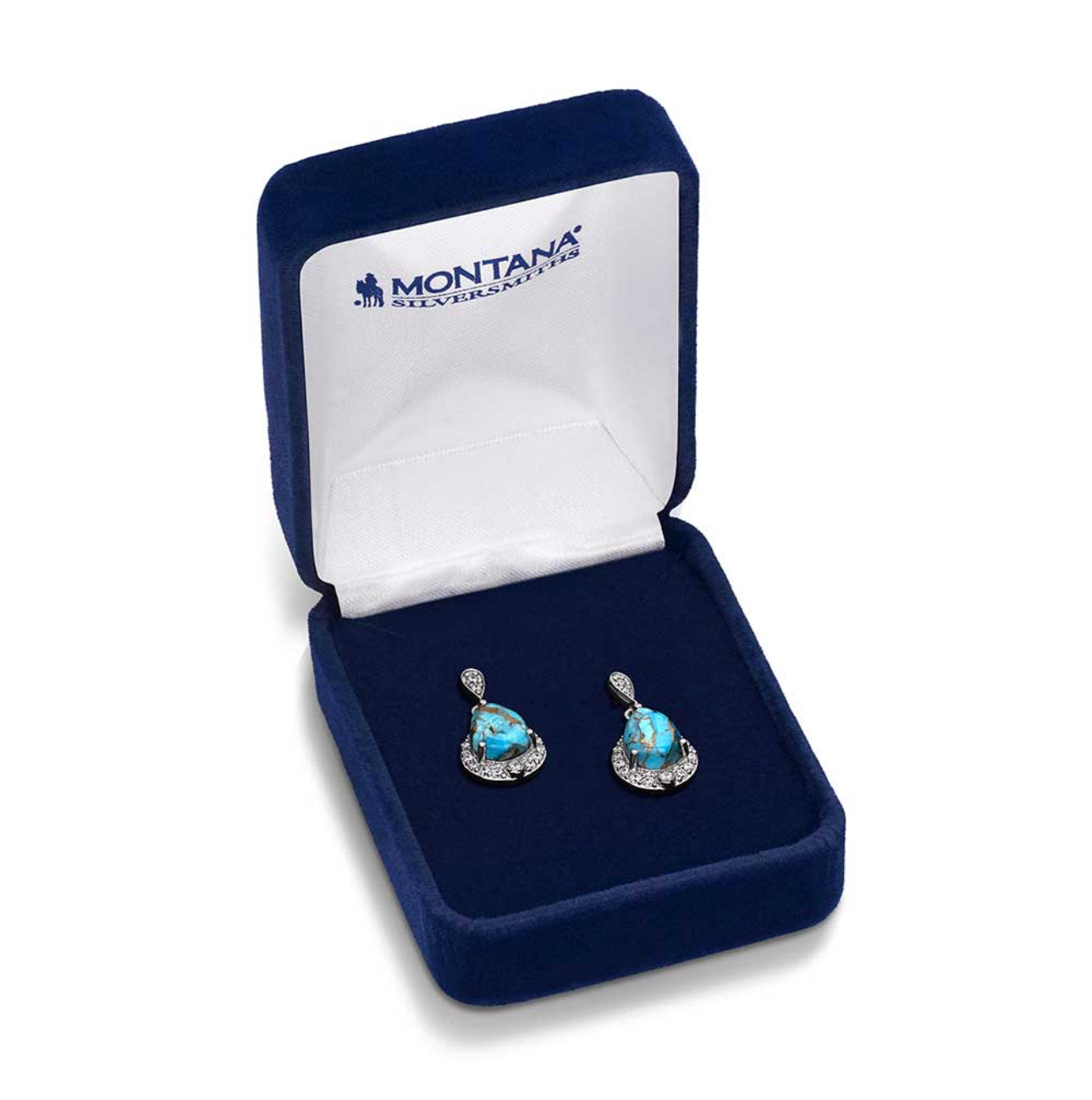 Blue Rivers Turquoise Earrings