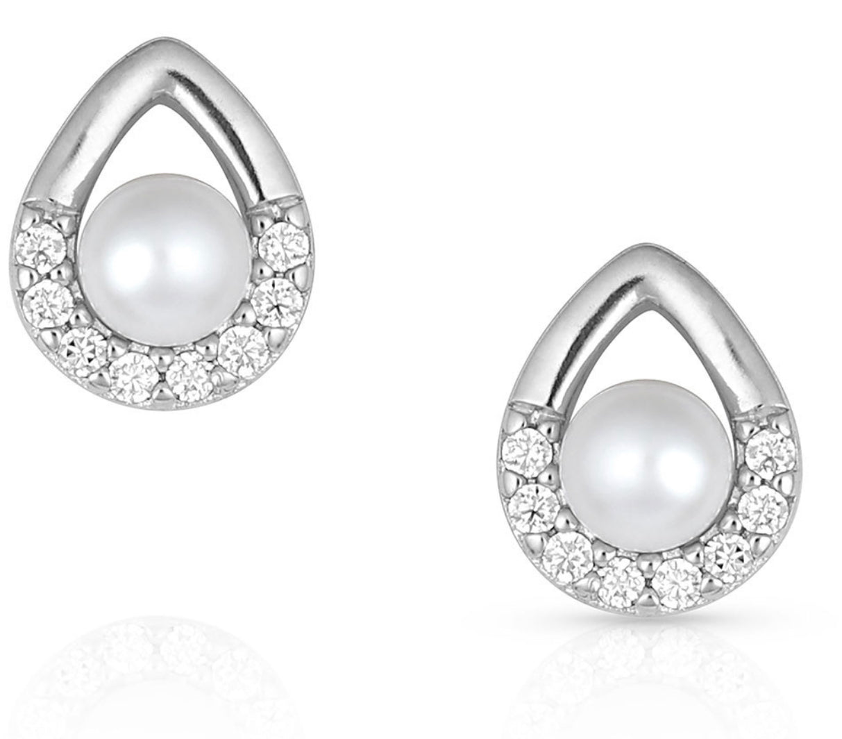 Cradled Sparkle Stud Earrings (ER4893)