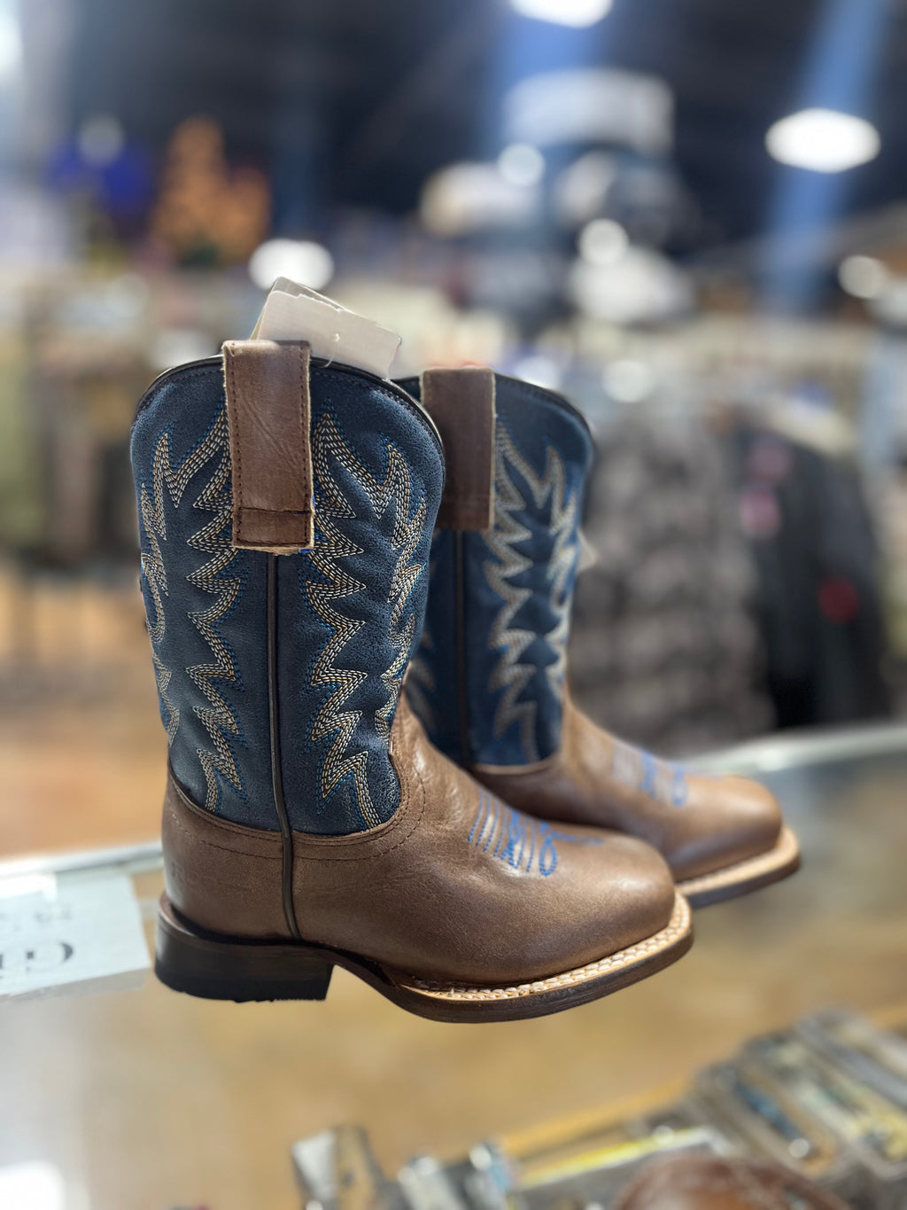 Burnish Brown Roper Kids Boot (0201)