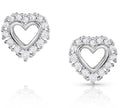 Icy Heart Crystal Earrings (ER5717)