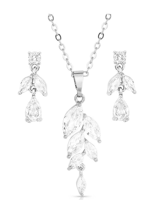 Falling Petals Crystal Jewelry Set (JS5643)