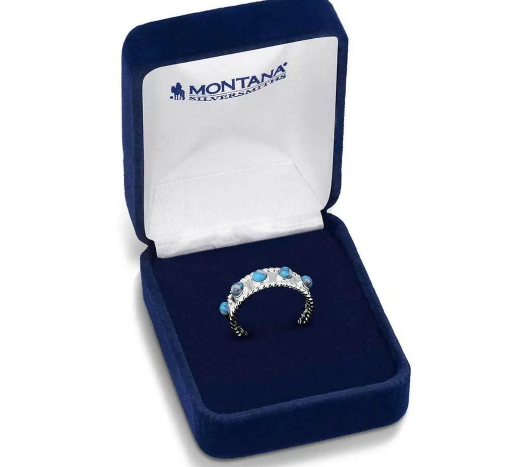 Pebbled Turquoise Ring